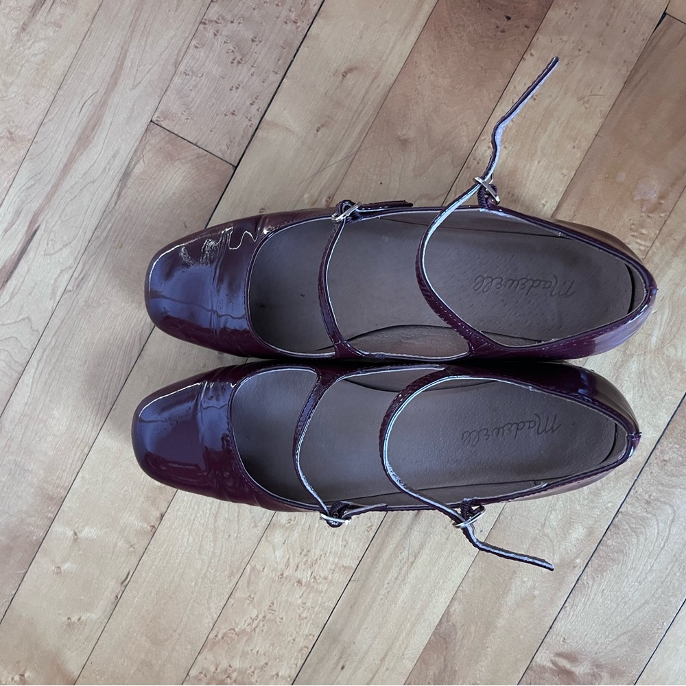 Miz Mooz Burgundy Mary Jane Shoes
